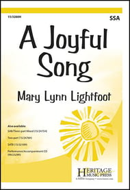 A Joyful Song SSA choral sheet music cover Thumbnail